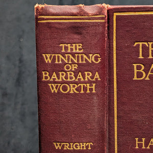 The Winning of Barbara Worth by Harold Bell Wright (FIRST EDITION), 1911 🇺🇸📜💧