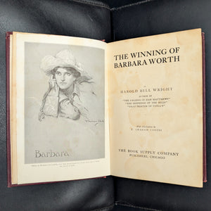 The Winning of Barbara Worth by Harold Bell Wright (FIRST EDITION), 1911 🇺🇸📜💧