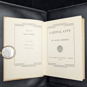 Capital City by Mari Sandoz (FIRST EDITION), 1939 🇺🇸📜📰