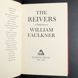 The Reivers by William Faulkner (FIRST EDITION, Final Novel by Nobel Laureate), 1962 📜✍️🥇