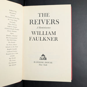The Reivers by William Faulkner (FIRST EDITION, Final Novel by Nobel Laureate), 1962 📜✍️🥇