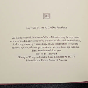 Calcutta by Geoffrey Moorhouse (FIRST AMERICAN EDITION), 1972 🇮🇳📜🌉