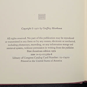 Calcutta by Geoffrey Moorhouse (FIRST AMERICAN EDITION), 1972 🇮🇳📜🌉