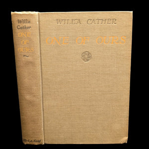 One Of Ours by Willa Cather (SEVENTH PRINTING), 1923 📚🧡🏆