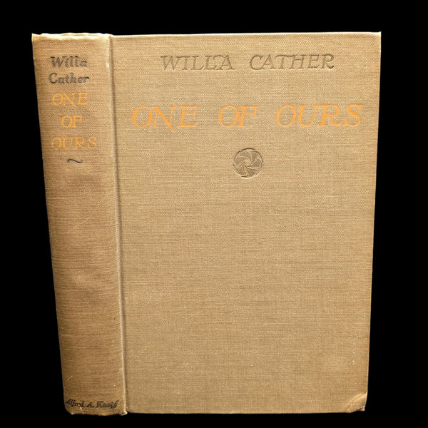 One Of Ours by Willa Cather (SEVENTH PRINTING), 1923 📚🧡🏆
