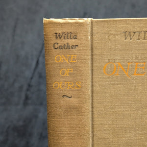 One Of Ours by Willa Cather (SEVENTH PRINTING), 1923 📚🧡🏆