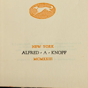 One Of Ours by Willa Cather (SEVENTH PRINTING), 1923 📚🧡🏆