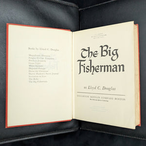 The Big Fisherman by Lloyd C. Douglas (FIFTH PRINTING), 1948 🎣📜✝️