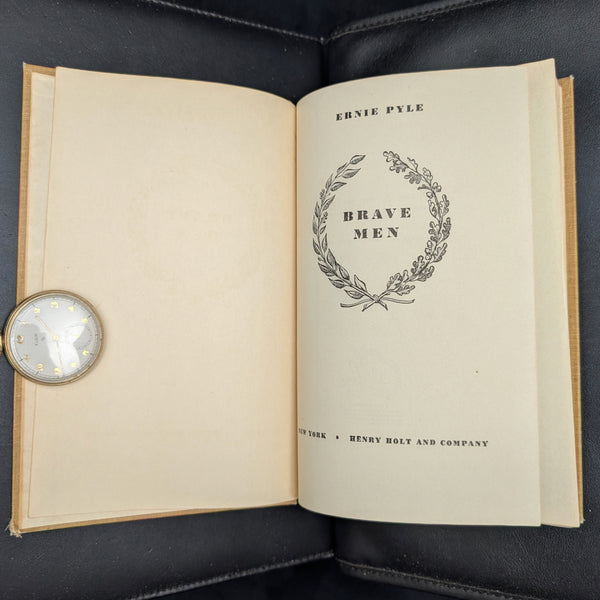 Brave Men by Ernie Pyle (FIRST EDITION), 1944 📰🎖️🇺🇸