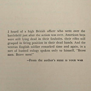 Brave Men by Ernie Pyle (FIRST EDITION), 1944 📰🎖️🇺🇸