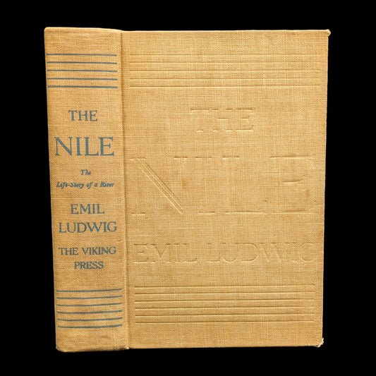 The Nile: The Life-Story of a River by Emil Ludwig (FIRST ENGLISH EDITION), 1937 🌊📜🗺️