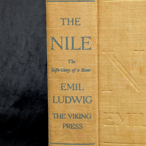 The Nile: The Life-Story of a River by Emil Ludwig (FIRST ENGLISH EDITION), 1937 🌊📜🗺️