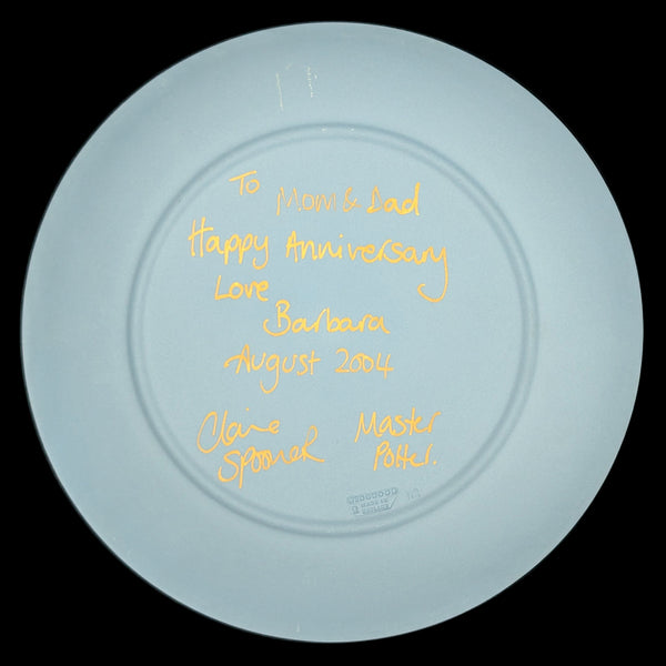 Wedgwood Jasperware Plate – "Lighthouse Arch" Motif, Signed Master Potter Inscription (England), c. 2004 ⚓️💎🇬🇧