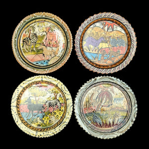 Hand-Painted Zimbabwean Safari Plates – Penzo Pottery, Signed by Artists (c. 2007) 🐘🎨🇿🇼