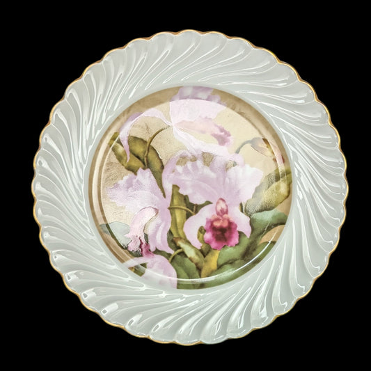 Hand-Painted Commemorative Plate Set – Haviland Limoges for D.A.R. "A Legacy Preserved" (c. 1982) 🌸⚜️🇫🇷