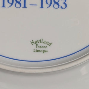 Hand-Painted Commemorative Plate Set – Haviland Limoges for D.A.R. "A Legacy Preserved" (c. 1982) 🌸⚜️🇫🇷
