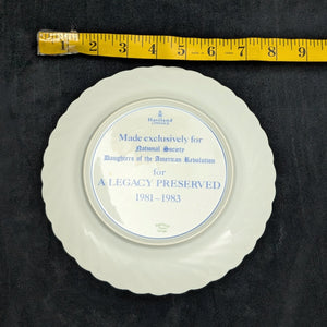 Hand-Painted Commemorative Plate Set – Haviland Limoges for D.A.R. "A Legacy Preserved" (c. 1982) 🌸⚜️🇫🇷