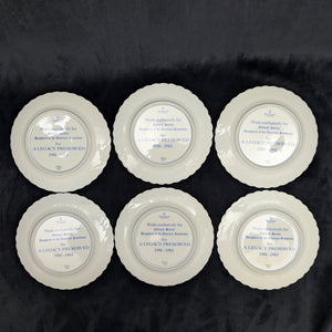 Hand-Painted Commemorative Plate Set – Haviland Limoges for D.A.R. "A Legacy Preserved" (c. 1982) 🌸⚜️🇫🇷