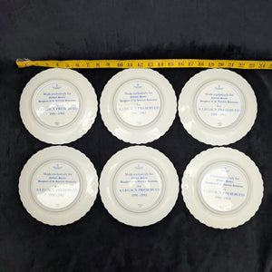 Hand-Painted Commemorative Plate Set – Haviland Limoges for D.A.R. "A Legacy Preserved" (c. 1982) 🌸⚜️🇫🇷