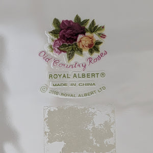 Royal Albert Oval Platter – Old Country Roses, Perforated Edge (2002 Giftware) 🌹👑