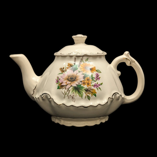 English Earthenware Teapot by K L (Staffordshire Earthenware), Circa 1920 ☕️🇬🇧⚜️