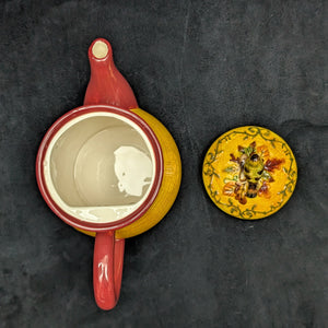 Bella Casa by Ganz Figural Bird Teapot (Autumn Harvest Ceramic), Circa 2000s 🍂🐦🍁