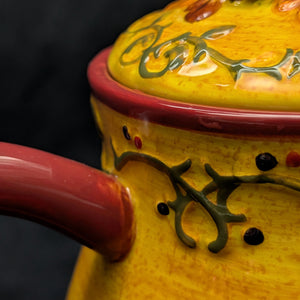 Bella Casa by Ganz Figural Bird Teapot (Autumn Harvest Ceramic), Circa 2000s 🍂🐦🍁