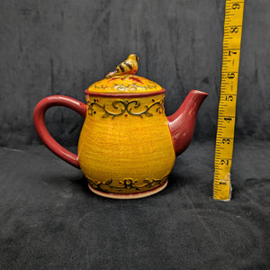 Bella Casa by Ganz Figural Bird Teapot (Autumn Harvest Ceramic), Circa 2000s 🍂🐦🍁