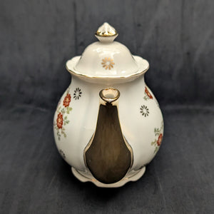 Trimont Ware Miniature Porcelain Teapot (Red Floral and Heavy Gold Gilt), Circa 1950 🇯🇵✨⚜️