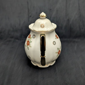 Trimont Ware Miniature Porcelain Teapot (Red Floral and Heavy Gold Gilt), Circa 1950 🇯🇵✨⚜️