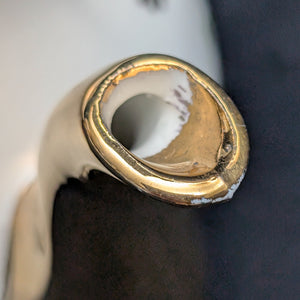 Trimont Ware Miniature Porcelain Teapot (Red Floral and Heavy Gold Gilt), Circa 1950 🇯🇵✨⚜️