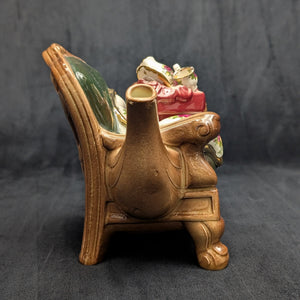 Royal Albert Autumn Chair Figural Teapot by Cardew Design (Old Country Roses Pattern), Circa 1990s 👑🪑🌹