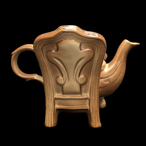 Royal Albert Autumn Chair Figural Teapot by Cardew Design (Old Country Roses Pattern), Circa 1990s 👑🪑🌹