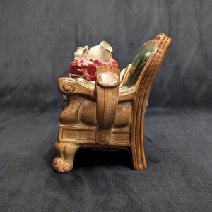 Royal Albert Autumn Chair Figural Teapot by Cardew Design (Old Country Roses Pattern), Circa 1990s 👑🪑🌹