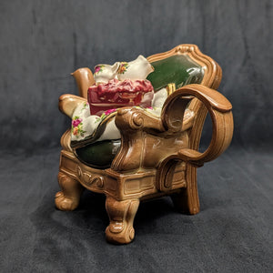 Royal Albert Autumn Chair Figural Teapot by Cardew Design (Old Country Roses Pattern), Circa 1990s 👑🪑🌹