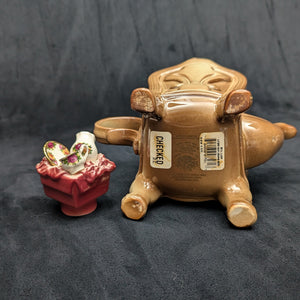 Royal Albert Autumn Chair Figural Teapot by Cardew Design (Old Country Roses Pattern), Circa 1990s 👑🪑🌹