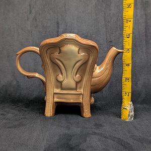 Royal Albert Autumn Chair Figural Teapot by Cardew Design (Old Country Roses Pattern), Circa 1990s 👑🪑🌹