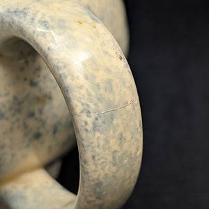 English Earthenware Teapot (Mottled Glaze with Hand-Painted Floral Decal), Circa 1940 🇬🇧🎨🏡