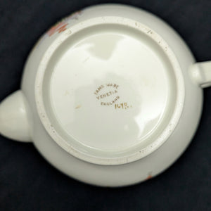 Tams Ware Earthenware Teapot (Venetia Art Deco Sailboat Pattern 1649), Circa 1930s ⛵️🇬🇧🎨