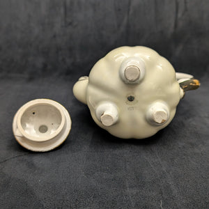 Lefton China Demitasse Pot (Footed Rococo Revival Pink Roses #1077), Circa 1960s 👑🌹🇯🇵