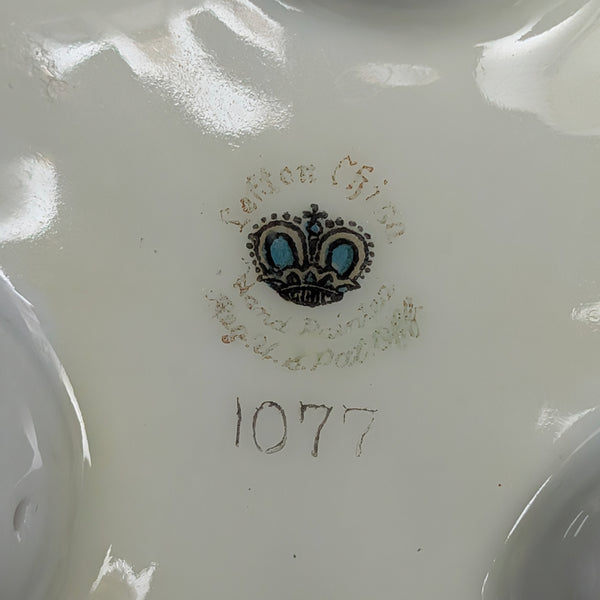 Lefton China Demitasse Pot (Footed Rococo Revival Pink Roses #1077), Circa 1960s 👑🌹🇯🇵