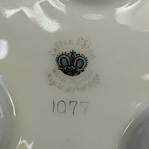 Lefton China Demitasse Pot (Footed Rococo Revival Pink Roses #1077), Circa 1960s 👑🌹🇯🇵