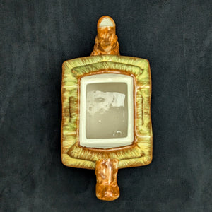 Japanese Figural Cottage Teapot (Thatched Roof and Branch Handle, Attributed Occupied Japan), Circa 1940s 🏡🇯🇵🎨