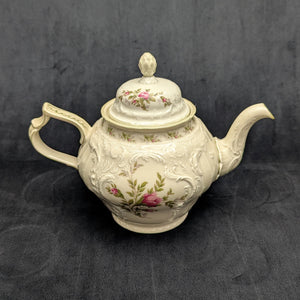 Rosenthal Sanssouci 10 Rosen Four-Piece Tea Service (Molded Rococo Revival Porcelain), Circa 1960s 🇩🇪👑🌹