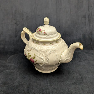 Rosenthal Sanssouci 10 Rosen Four-Piece Tea Service (Molded Rococo Revival Porcelain), Circa 1960s 🇩🇪👑🌹