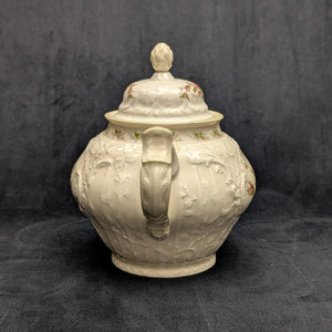 Rosenthal Sanssouci 10 Rosen Four-Piece Tea Service (Molded Rococo Revival Porcelain), Circa 1960s 🇩🇪👑🌹