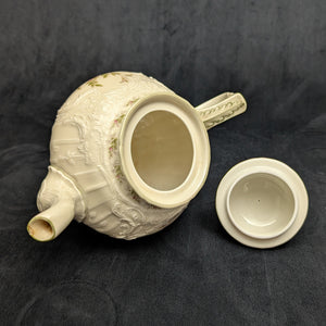 Rosenthal Sanssouci 10 Rosen Four-Piece Tea Service (Molded Rococo Revival Porcelain), Circa 1960s 🇩🇪👑🌹