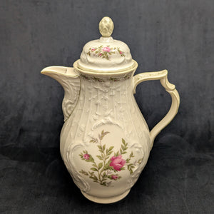 Rosenthal Sanssouci 10 Rosen Four-Piece Tea Service (Molded Rococo Revival Porcelain), Circa 1960s 🇩🇪👑🌹