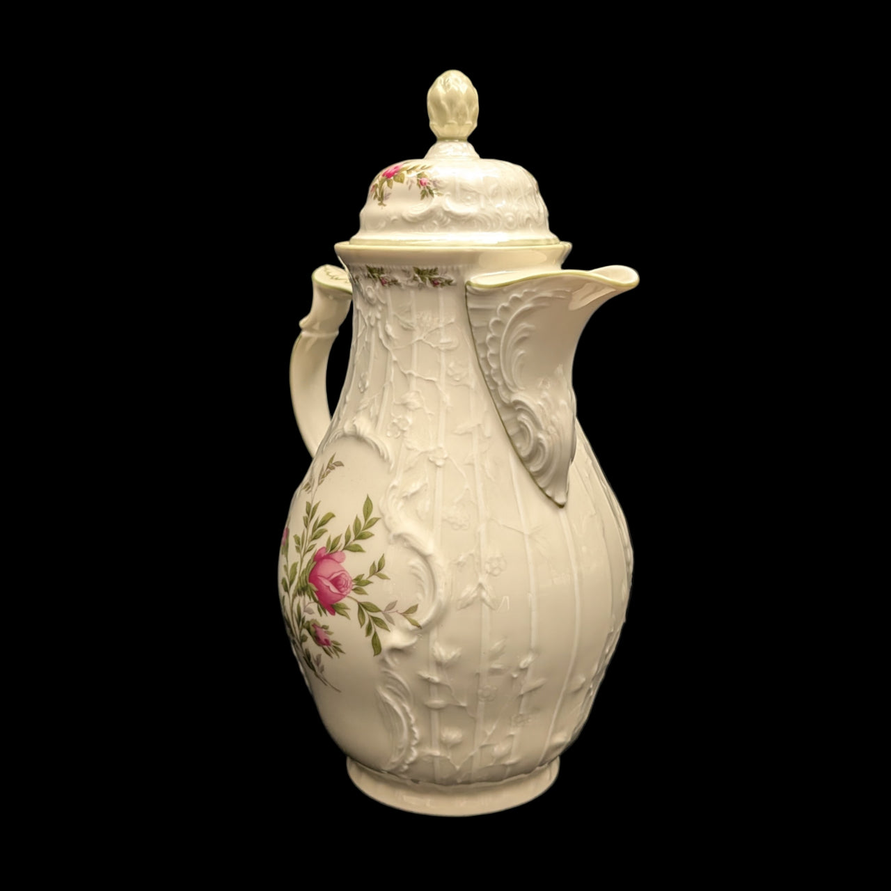 Rosenthal Sanssouci 10 Rosen Four-Piece Tea Service (Molded Rococo