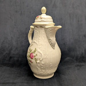 Rosenthal Sanssouci 10 Rosen Four-Piece Tea Service (Molded Rococo Revival Porcelain), Circa 1960s 🇩🇪👑🌹